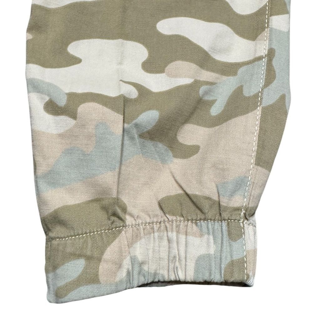 Gap Girlfriend Utility Joggers Light Camo Cargo Pants Size 12 Tall Y2K Aesthetic - Picture 11 of 13